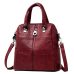 3-in-1 Women Leather Backpacks Vintage Female Shoulder Bag Sac a Dos Travel Ladies Bagpack Mochilas School Bags For Girls Preppy