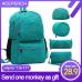 ACEPERCH Casual Original Bolsa School Backpack for Teenage Girl Waterproof Nylon Laptop Mochila Escolar With Keychain