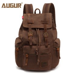 AUGUR New fashion men's backpack vintage canvas backpack school bag men's travel bags large capacity travel laptop backpack bag