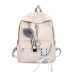 Chain USB Backpack Women Canvas 3pcs/set Women Backpack Teenager Girls Backpacks Shoulder Bag Female Student School Bags Tassel