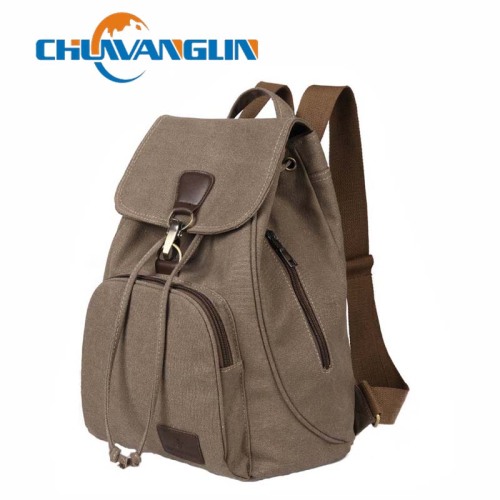 Chuwanglin Female women canvas backpack preppy style school Lady girl student school laptop bag mochila bolsas ZDD6294