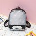 Clear Transparent Women Backpack Cute Bow Ita Bags For School Mini Pink Black Schoolbags For Teenage Girls Fashion Bookbag 2018