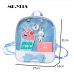 Clear Transparent Women Backpack Cute Bow Ita Bags For School Mini Pink Black Schoolbags For Teenage Girls Fashion Bookbag 2018