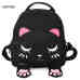 Cute Cat Backpack School Women Pu Leather Backpacks for Teenage Girls Funny Cats Ears Canvas Shoulder Bags Female Mochila XA531B