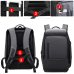 EURCOOL 17 inch Laptop Backpack For Men Water Repellent Functional Rucksack with USB Charging Port Travel Backpacks Male n1755