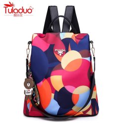 Fashion Anti-theft Women Backpacks Famous Brand Ladies Large Capacity Backpack High Quality Waterproof Oxford Women Backpacks