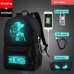 Fashion Backpacks Student Luminous Animation School Bags For Boy Girl Teenager USB Charge Computer Anti-theft Laptop Back pack