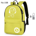 Fashion Backpacks Student Luminous Animation School Bags For Boy Girl Teenager USB Charge Computer Anti-theft Laptop Back pack