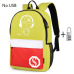 Fashion Backpacks Student Luminous Animation School Bags For Boy Girl Teenager USB Charge Computer Anti-theft Laptop Back pack