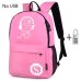 Fashion Backpacks Student Luminous Animation School Bags For Boy Girl Teenager USB Charge Computer Anti-theft Laptop Back pack