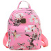 Fashion Floral Printing Women Leather Backpack School Bags for Teenage Girls Lady Travel Small Backpacks Mochila Feminina