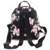 Fashion Floral Printing Women Leather Backpack School Bags for Teenage Girls Lady Travel Small Backpacks Mochila Feminina