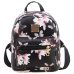 Fashion Floral Printing Women Leather Backpack School Bags for Teenage Girls Lady Travel Small Backpacks Mochila Feminina