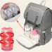 Fashion Large Capacity Baby Nappy Bag Diaper Bag Purse Multifunction USB Mummy Travel Backpack Women Nursing Bags For Mom Daddy