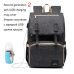 Fashion Large Capacity Baby Nappy Bag Diaper Bag Purse Multifunction USB Mummy Travel Backpack Women Nursing Bags For Mom Daddy