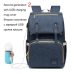 Fashion Large Capacity Baby Nappy Bag Diaper Bag Purse Multifunction USB Mummy Travel Backpack Women Nursing Bags For Mom Daddy