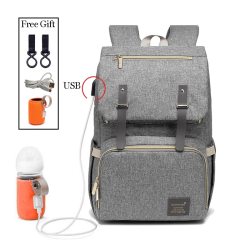 Fashion Large Capacity Baby Nappy Bag Diaper Bag Purse Multifunction USB Mummy Travel Backpack Women Nursing Bags For Mom Daddy