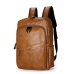 Fashion Men Backpack Waterproof PU Leather Travel Bag Man Large Capacity Teenager Male Mochila Laptop Backpacks