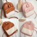 HTNBO 2019 Women Leather Backpack Children Backpack Mini Backpack Women Cute Panelled Backpacks for Teenage Girls Small Bag