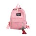 HTNBO Women Backpacks School Soulder Bag With Tassel Corduroy Backpack Female Notebook Bags For Girls Preppy Style Knapsack