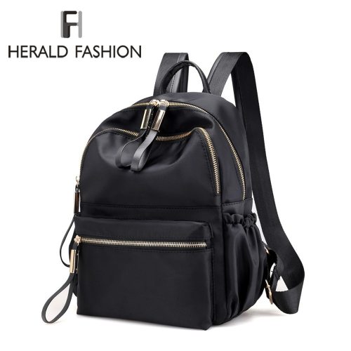 Herald Fashion Backpack Women Leisure Back Pack Korean Ladies Knapsack Casual Travel Bags for School Teenage Girls Bagpack