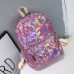 Holographic Women's bag Hologram Leather Female Fashion travel Backpack Laser For Girl School Casucal bag Pack Mochila feminina