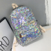 Holographic Women's bag Hologram Leather Female Fashion travel Backpack Laser For Girl School Casucal bag Pack Mochila feminina