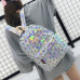 Holographic Women's bag Hologram Leather Female Fashion travel Backpack Laser For Girl School Casucal bag Pack Mochila feminina