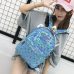 Holographic Women's bag Hologram Leather Female Fashion travel Backpack Laser For Girl School Casucal bag Pack Mochila feminina