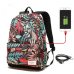 Hot USB Charging Laptop Backpack Women For Teenage Students Girls School Backpack Bag Printing Female Backpacks Travel Bagpack