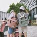 Korean Style Canvas Backpack For Women Simple Fashion Youth Travel Backpack Leisure School Bag Tote For Teen Girl Shoulder Bag