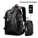 LIELANG Men Backpack External USB Charge Waterproof  Backpack Fashion PU Leather Travel Bag Casual School Bag leather bookbag