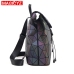 MAGICYZ Women Laser Luminous Backpack School Hologram Geometric Fold Student School Bags For Teenage Girls holographic sac a dos