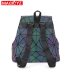 MAGICYZ Women Laser Luminous Backpack School Hologram Geometric Fold Student School Bags For Teenage Girls holographic sac a dos