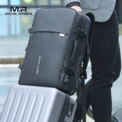 Mark Ryden Man Backpack Fit 17 inch Laptop USB Recharging Multi-layer Space Travel Male Bag Anti-thief Mochila