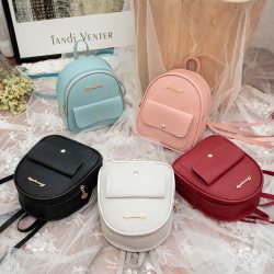 Mini Backpack Women PU Leather Shoulder Bag For Teenage Girls Kids Multi-Function Small Bagpack Female Ladies School Backpack