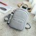 Miyahouse Female Soft PU Leather Mini Backpacks Students Fuzzy Ball Pendant Shoulder Schoolbags Women Fashion Small Travel Bags