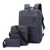 Mochila masculina backpack set 3 Pcs/set male Shoulder Bag Teenagers Man Student Book Bag erkek sırt çantası para adolescentes