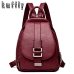 New 2018 Women Leather Backpacks Vintage Shoulder Bag Winter Female Backpack Ladies Travel Backpack Mochila School Bags For Girl