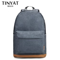 TINYAT Men's 15 inch laptop backpacks computer male school Backpacks Rucksacks leisure for teenage Travel Shoulder Mochila Grey