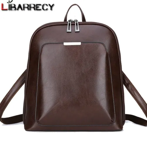 Vintage Backpack Female Brand Leather Women's backpack Large Capacity School Bag for Girls Leisure Shoulder Bags for Women 2018
