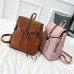 Vintage Matte Leather Women Backpacks High Quality Multifunctional Shoulder Bag Female Girls Backpack Retro Schoolbag XA533H