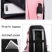 Winmax Luminous USB Charge Women Backpack Fashion Letters Print School Bag Teenager Girls Ribbons Backpack Mochila Sac A Dos