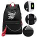 Winmax Luminous USB Charge Women Backpack Fashion Letters Print School Bag Teenager Girls Ribbons Backpack Mochila Sac A Dos