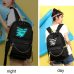 Winmax Luminous USB Charge Women Backpack Fashion Letters Print School Bag Teenager Girls Ribbons Backpack Mochila Sac A Dos