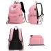 Winmax Luminous USB Charge Women Backpack Fashion Letters Print School Bag Teenager Girls Ribbons Backpack Mochila Sac A Dos