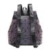 Women Backpack Luminous Geometric Plaid Sequin Female Backpacks For Teenage Girls Bagpack Drawstring Bag Holographic Backpack