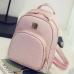 Women backpack leather school bags for teenager girls stone sequined female preppy style small backpack