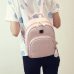 Women backpack leather school bags for teenager girls stone sequined female preppy style small backpack