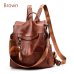 ZMQN Backpack Women Shoulder School Bags for Teenage Girls Vintage Leather Anti Theft Backpack Mochila Mujer Back Pack Lady C106